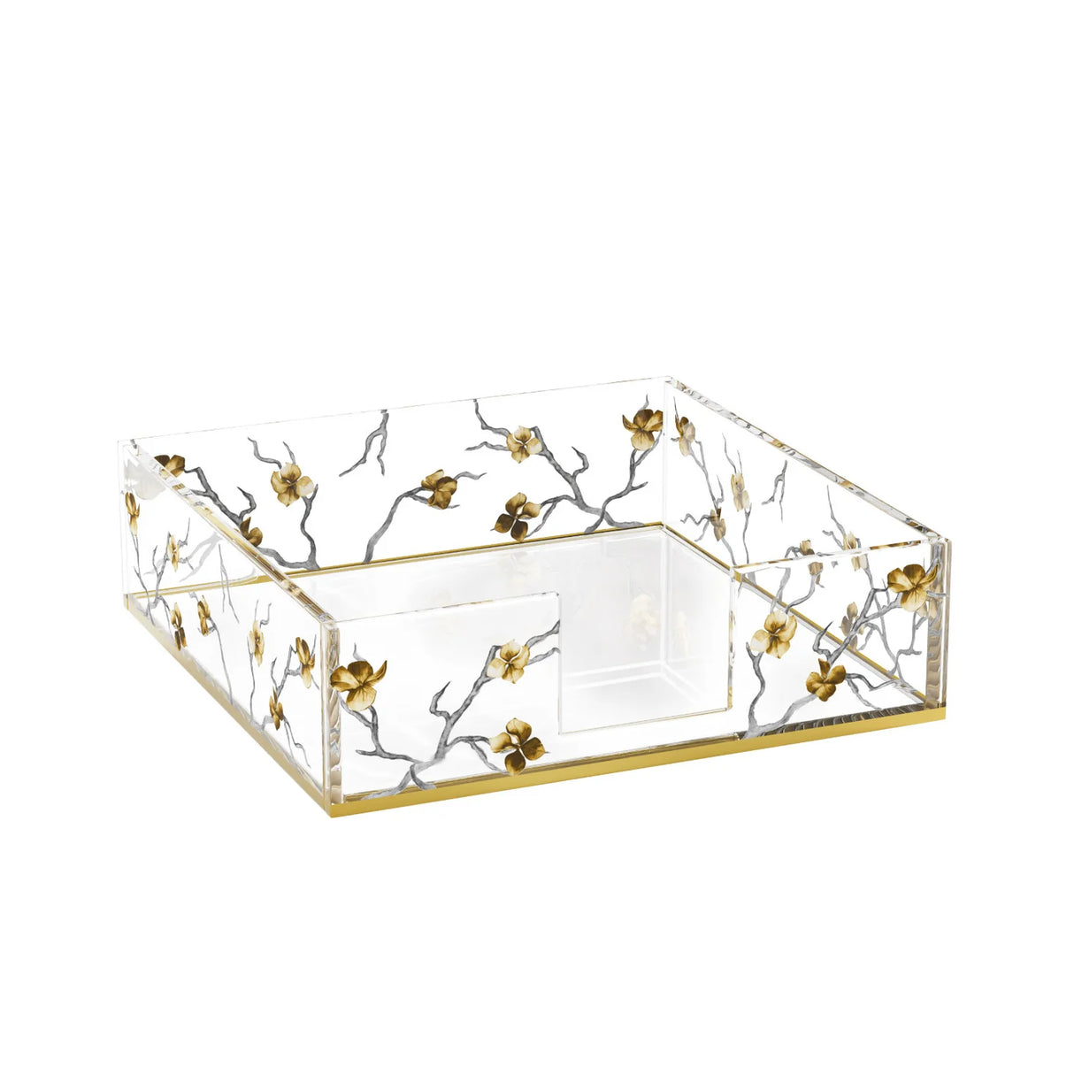 Golden Branch Napkin Holder