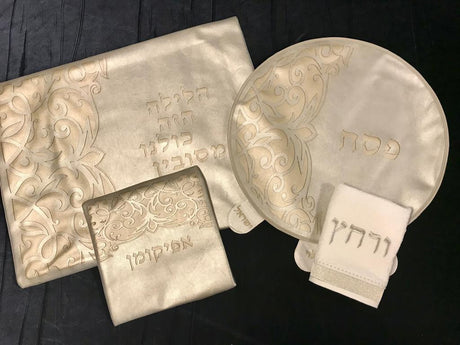 4 Pc Pasech Set Leather look Laser Engraved - LEHADAR