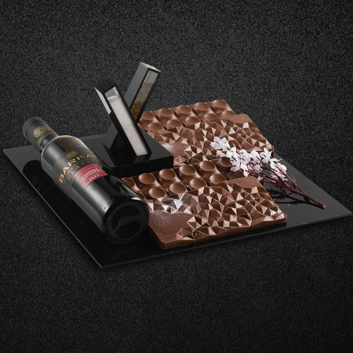 Black X Salt and Pepper Chocolate Arrangement