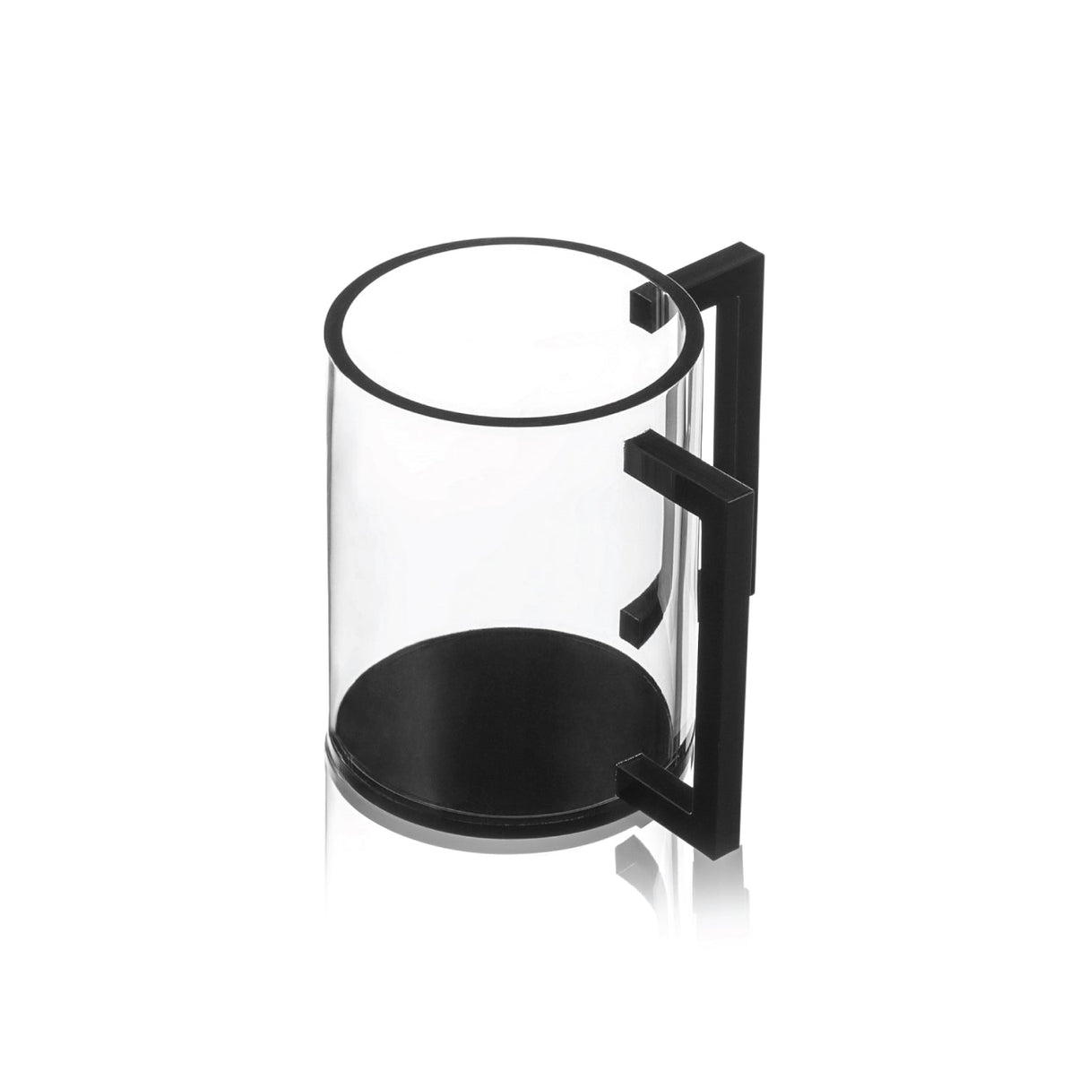 Black Lucite Washing Cup and Bowl Set