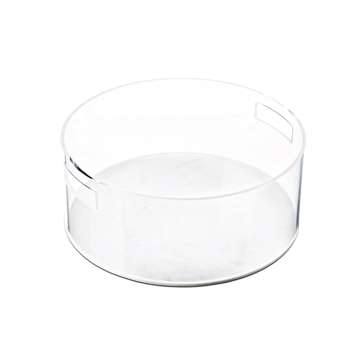 White Marble Lucite Washing Cup and Bowl Set