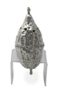 Silver Besomim Holder Esrog Shape 2.5 x 5" - LEHADAR