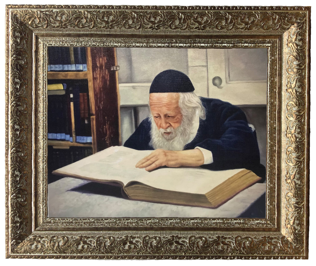 Bobov Rav Rabbi Shlomo Framed Picture, size: 11*40 - LEHADAR