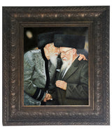 Bobov Rebbes Father & Son Gedolim picture, size: 16*20