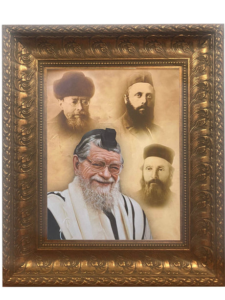 Rav Gifter Generations picture- Painting in large frame, size: 16*20