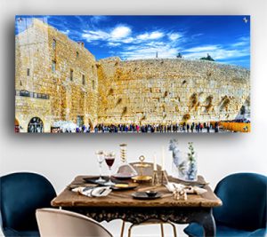 Print on Glass Art of the Kosel-Blue Sky - LEHADAR