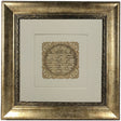 Birkat Habayit Gold Art #6 Frame #37 Size 32x32 White Background - LEHADAR