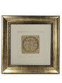 Birkat Habayit Gold Art #6 Frame #37 Size 22x22 White Background - LEHADAR