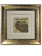 Hadlakas Neiros Gold Art #58 Frame #37 Size 22x22 White Background - LEHADAR