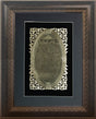 Eshet Chayil Gold Art# 42 Frame #34 Size 17x20, Black Background - LEHADAR