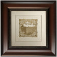 Im Eshkachech Gold Art on White Background 14x14 Frame 31 - LEHADAR