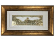 V'Sechezenu Gold Art #213 Size 18x32, Frame #39, White Background - LEHADAR