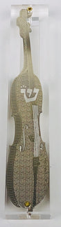 Mezuzah Case 24K Gold Plated- 15 cm scroll Design #1 - LEHADAR