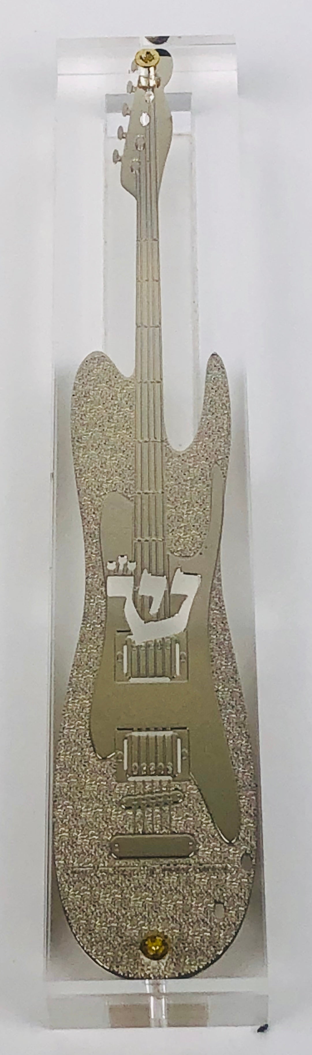 Mezuzah Case 24K Gold Plated- 15 cm scroll Design #9 - LEHADAR