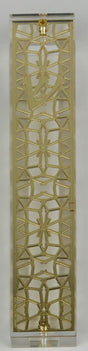 Mezuzah Case 24K Gold Plated- 15 cm scroll Design #11 - LEHADAR