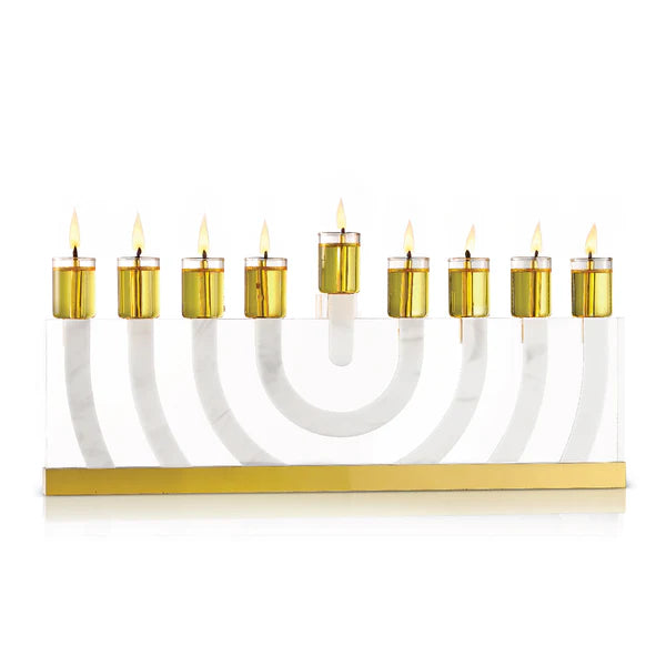 Modern Arc Menorah