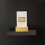 Chanukah Matchbox Holder with Gold Base