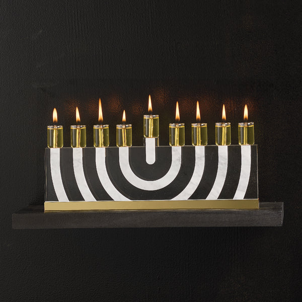 Modern Arc Menorah