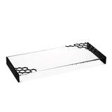 Honeycomb Laser Cut Tray- Black Lucite