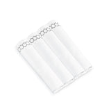 Honeycomb Cloth Napkins- Silver- Set of 4