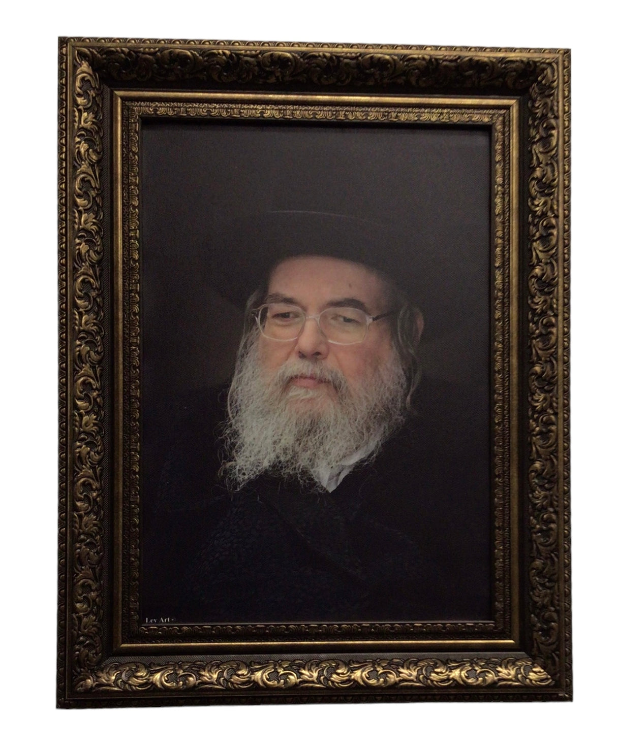 Framed Canvas of the Belz Rebbe