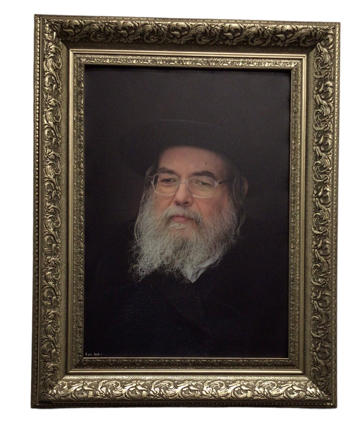 Framed Canvas of the Belz Rebbe