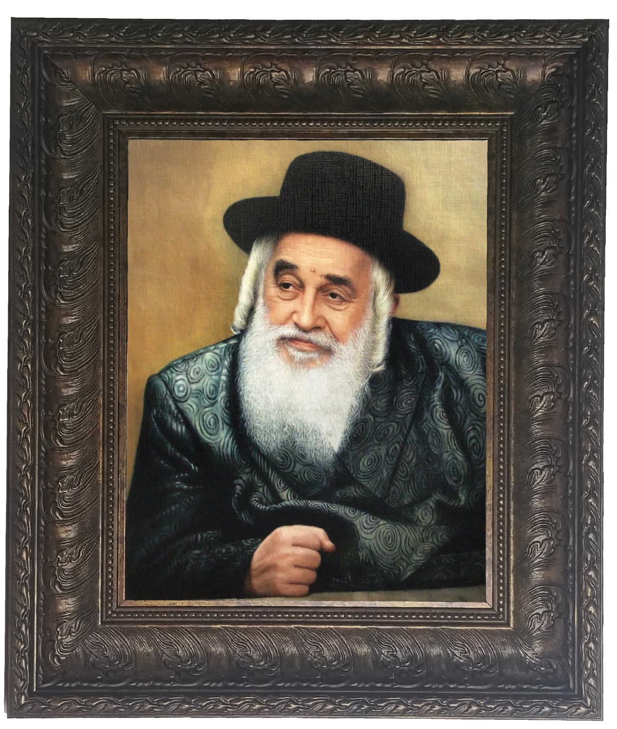 Viznitzer Rebbe- Yeshuas Moshe Painting on Canvas, size: 11*14 - LEHADAR