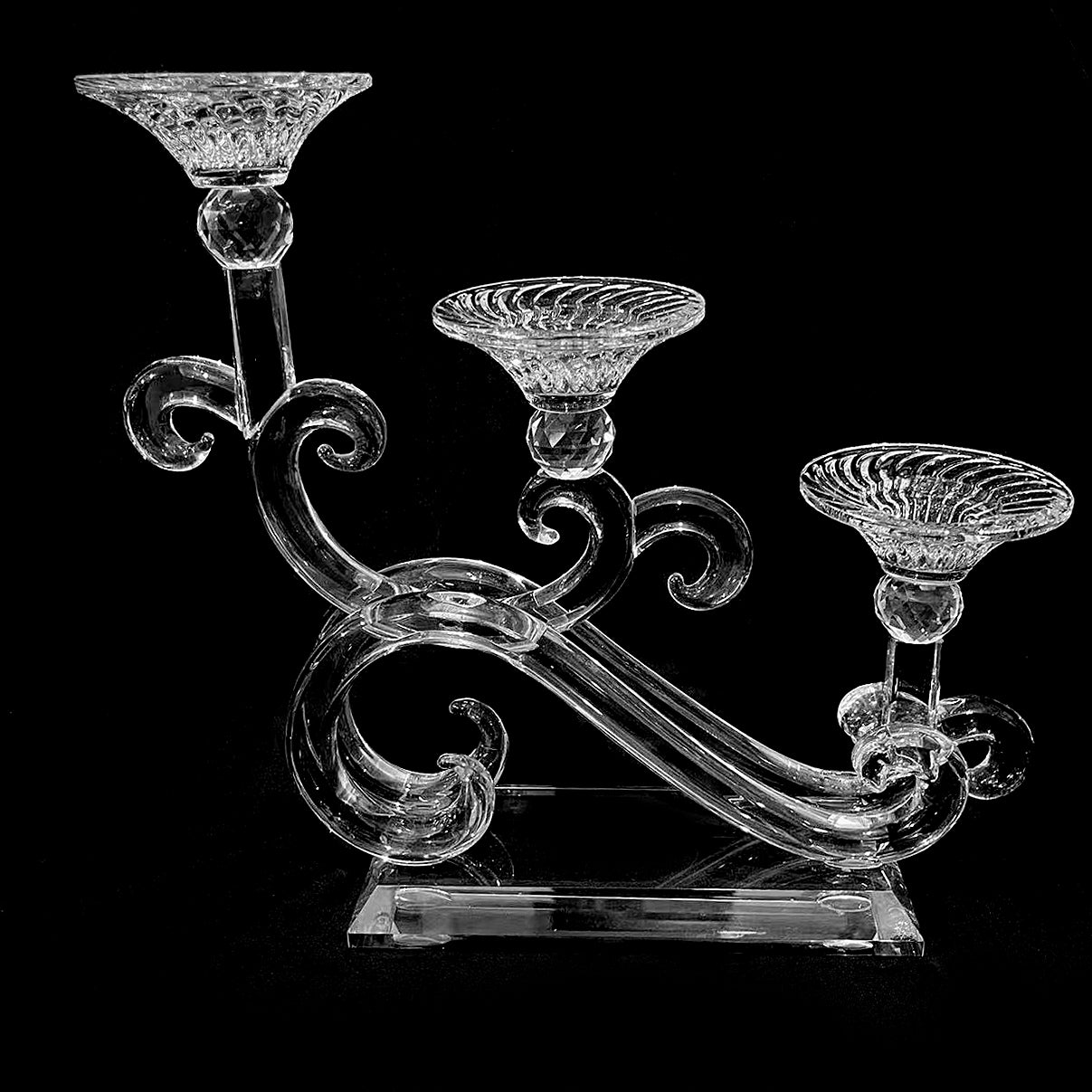 Crystal Candelabra - 3 Branches 11.5" - LEHADAR