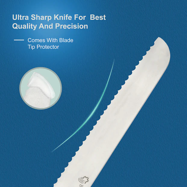 Bread Knife with Sandalwood Handle - LEHADAR