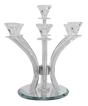 Crystal Candelabra Silver Filling - 7 Branch - LEHADAR