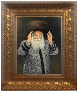 Bobover Rebbe- Reb Bentzion Standing -Painting on Canvas, size: 16*20