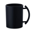 Acrylic Washing Cup Black with black handles 6 Pack - LEHADAR