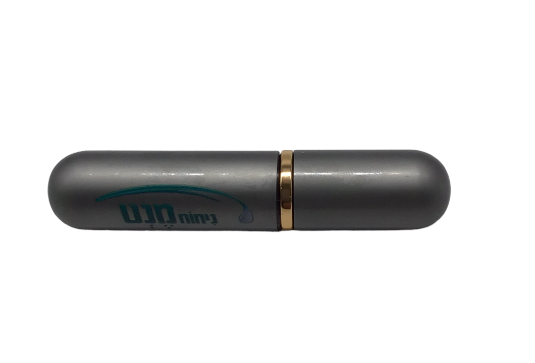 Lemon Inhaler Lemon flavored aluminum Inhaler (refillable, grey) – LEHADAR