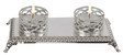 Silver Plated Double Tealight Candle Holder - Traditional Design - LEHADAR
