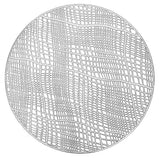 Plaid Leather Look Laser cut Placemats 15" (12pcs) - LEHADAR