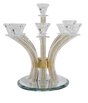Crystal Candelabra Gold Filling - 9 Branch - LEHADAR