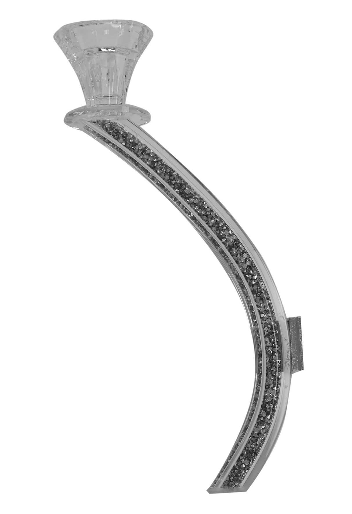 FLOWER CANDELABRA ARM- SILVER - LEHADAR