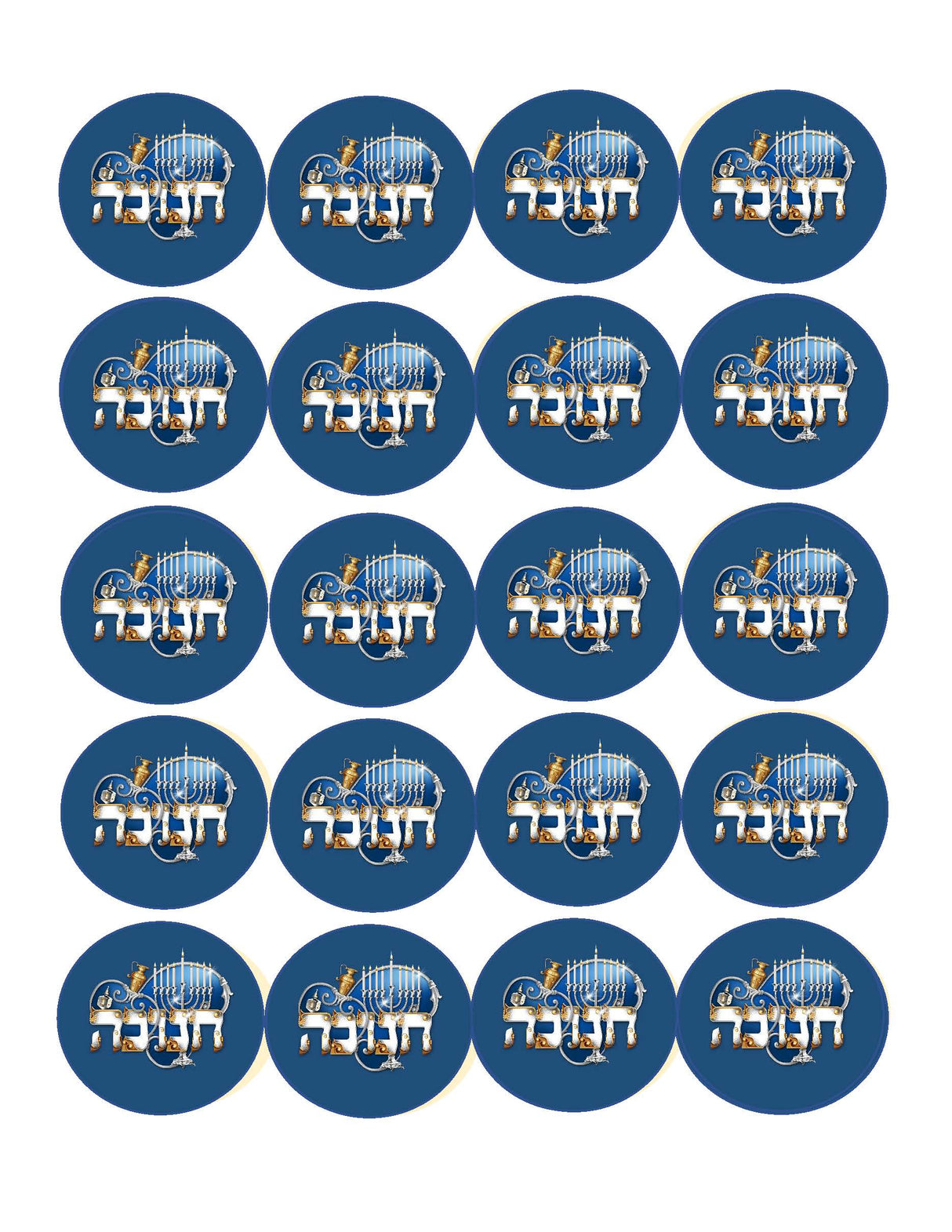 Chanuka Stickers 2 Sheets