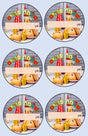 Mishloach Munos Stickers Kids (4 sheets) - LEHADAR