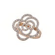 Diamond Flower Napkin Rings Set of 4 - LEHADAR