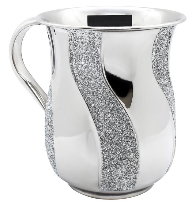 Stainless Steel Washing Cup Glittered Strips - LEHADAR