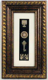 Set Hayeshuot Gold Art in Gold Frame - LEHADAR