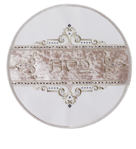 Matzah Cover with crystals Faux Leather 1 pocket hard plastic 13.5" - LEHADAR