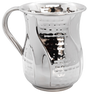 Stainless Steel Washing Cup with hammered Strips - LEHADAR