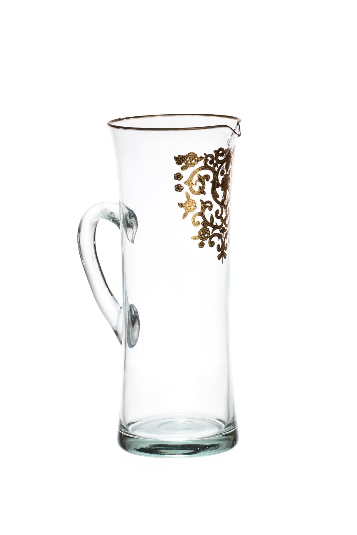 crystal gold décor pitcher