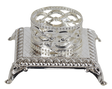 Silver Plated Tealight Candle Holder - Traditional Design - LEHADAR