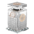 Crystal Besomim Holder with Silver Plates on 4 Sides 4.5" x 3" x 2" - LEHADAR