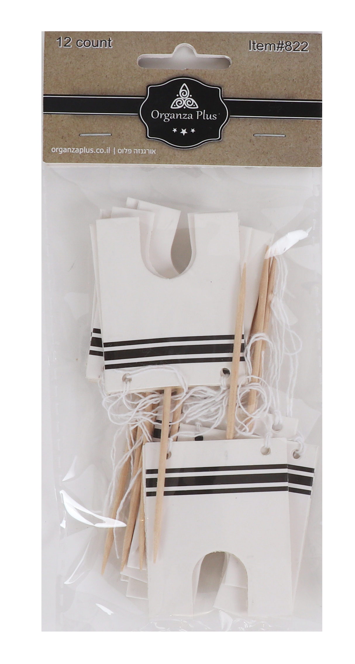 12 Tzitzis Toothpicks for Cake Decoration