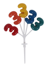1 Upsherin Colorful "Threes" Stick - LEHADAR