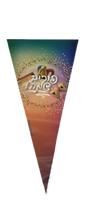 Colorful Happy Purim Triangular Cellophane Bag - LEHADAR
